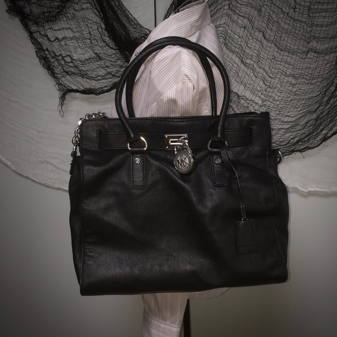 Michael Kors mk sliver leather chain bag 상품이미지7
