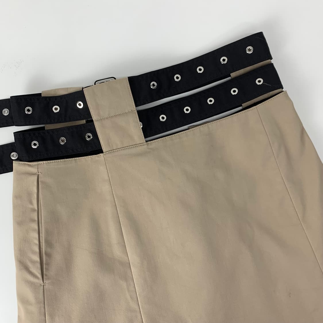 rokh h&m 벨티드 트윌 스커트 상품이미지6