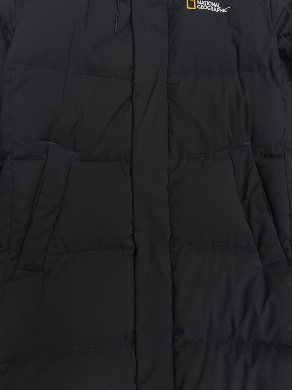 내셔널지오그래픽 덕다운 롱패딩 블랙 (M) 상품이미지6