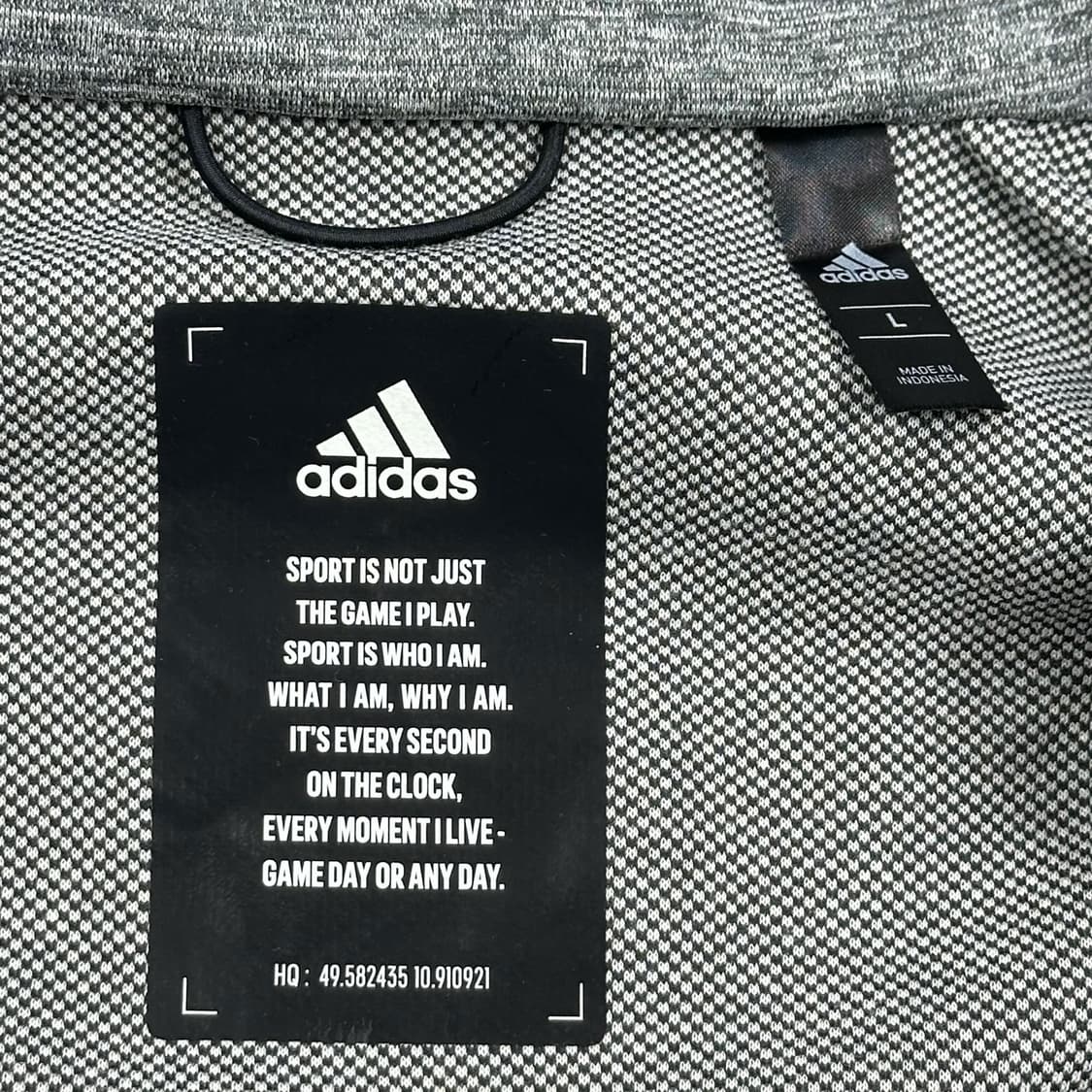 아디다스 오리지널 차콜 풀오버 후드집업 (L) 상품이미지5