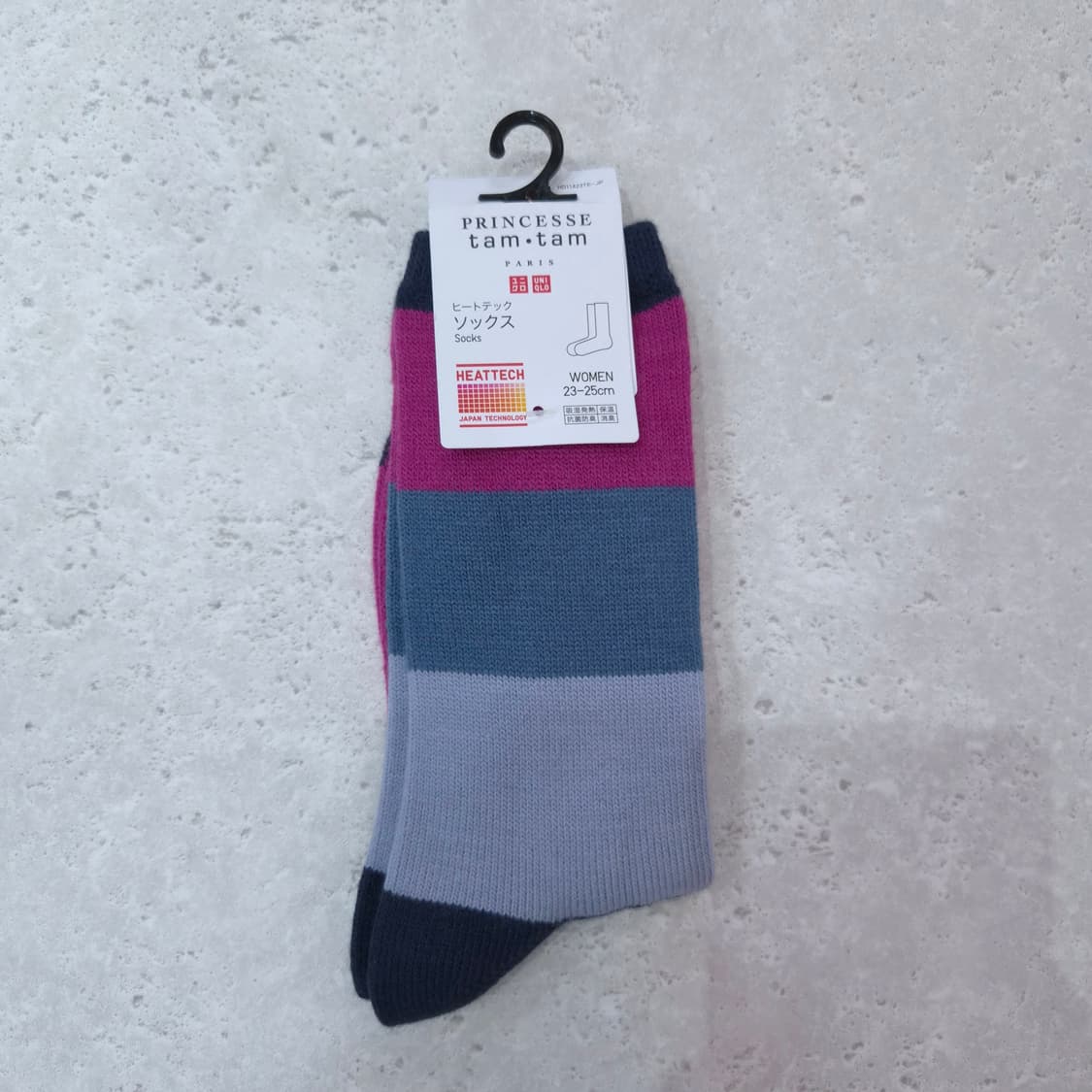 UNIQLO × PRINCESSE tam.tam 히트텍 배색 겨울양말 상품이미지1