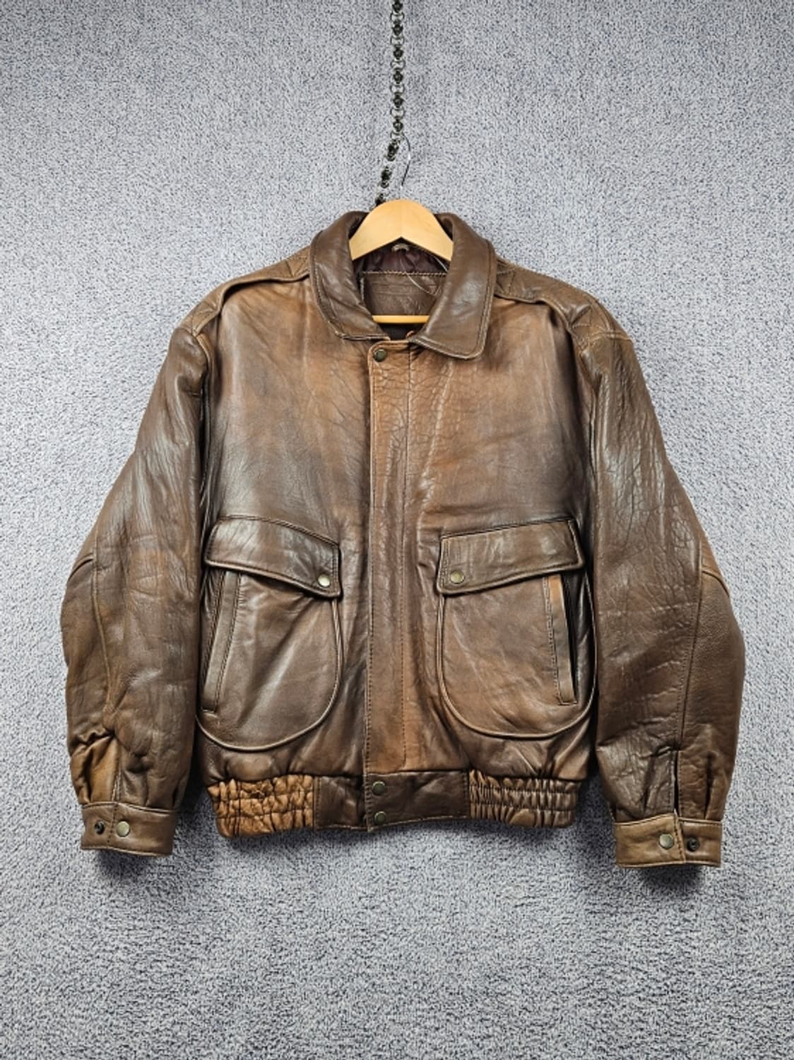 90's SHEEP SKIN A-2 플라이트 자켓 ( L )/ 10654 상품이미지2