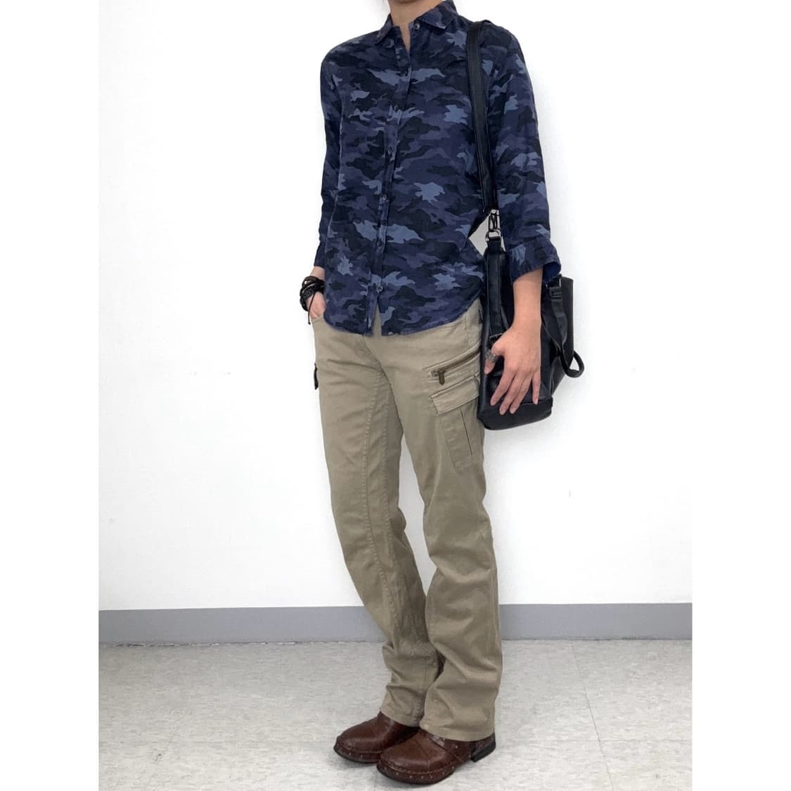 빈티지 카모 셔츠 y2k 상품이미지2