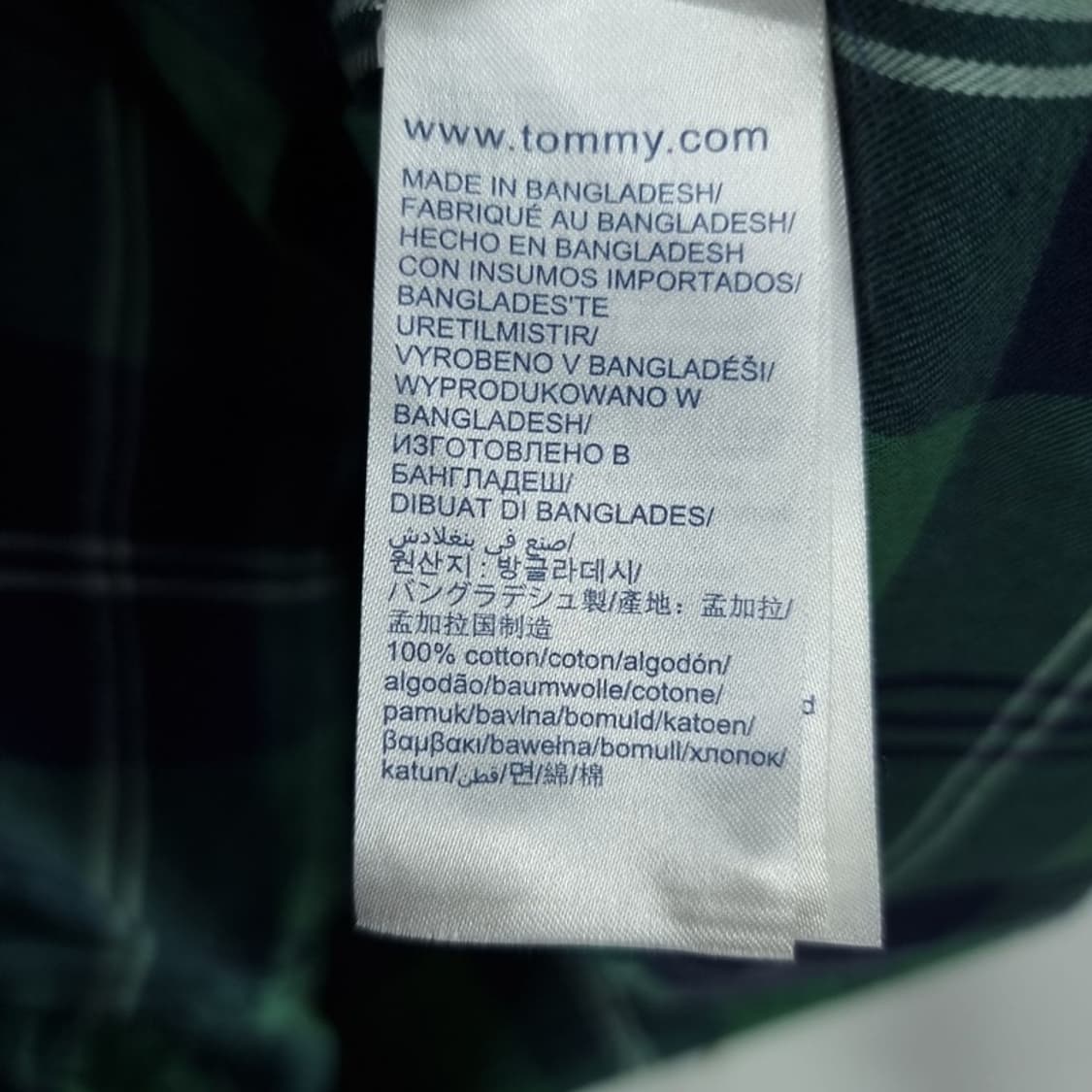 [타미힐피거] 로고 자수 빈티지 체크 셔츠 M19342 상품이미지9