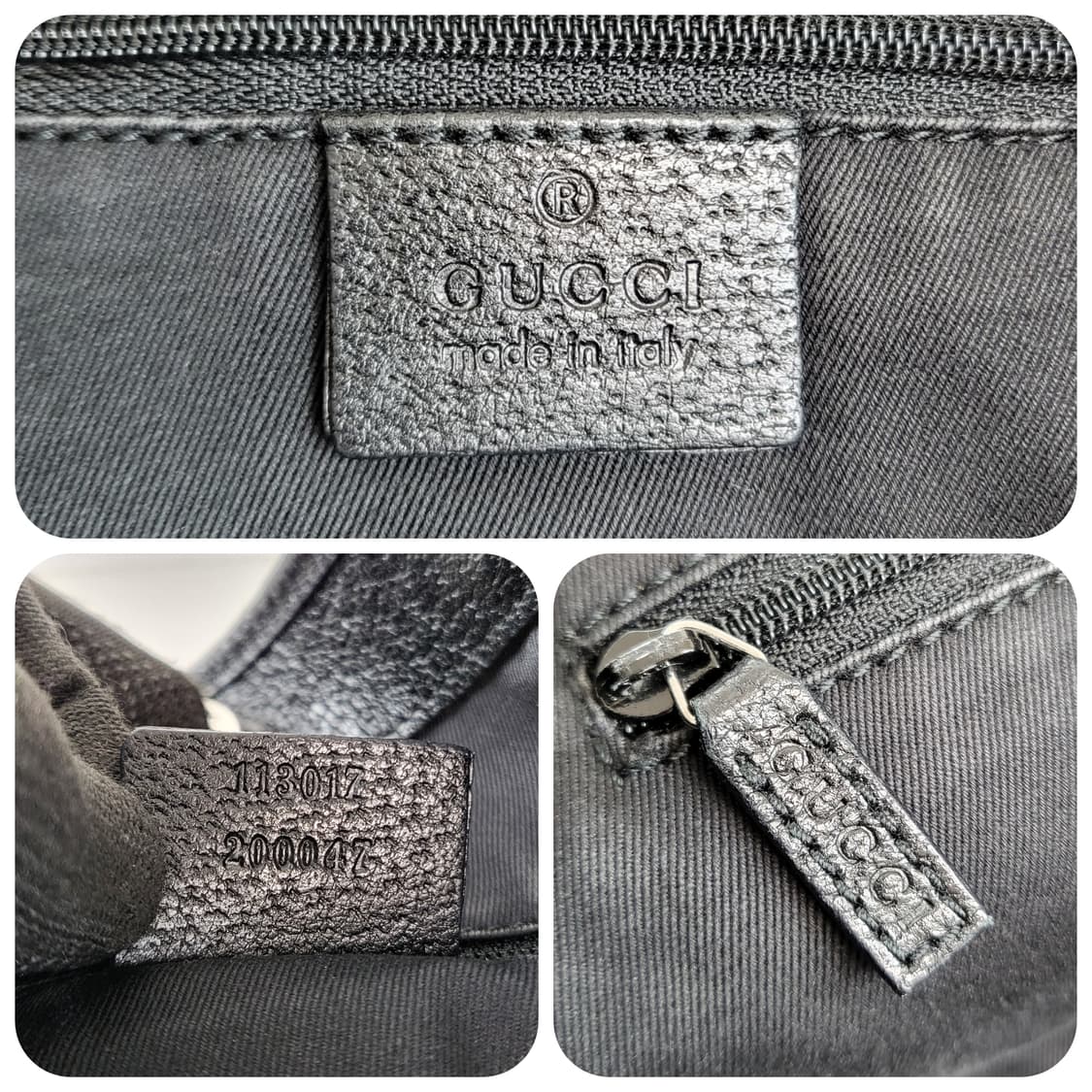 정품 구찌 블랙 자가드 숄더백 상품이미지9