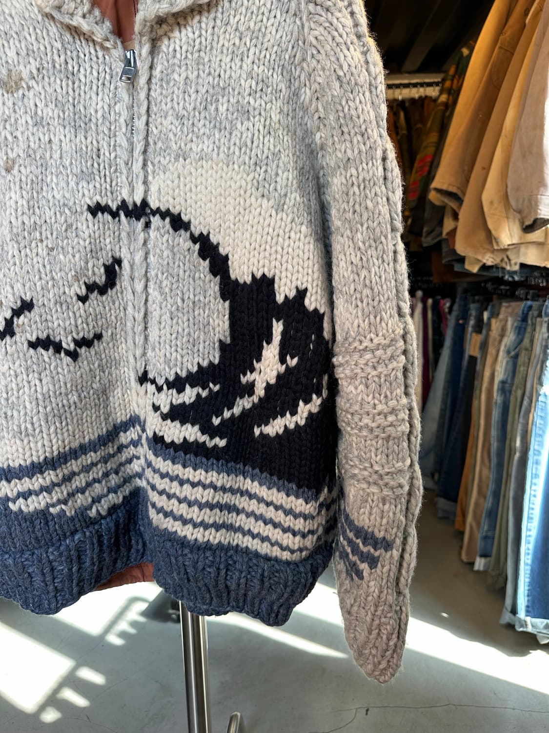 캐나다 헤비 울 코위찬 스웨터 상품이미지5