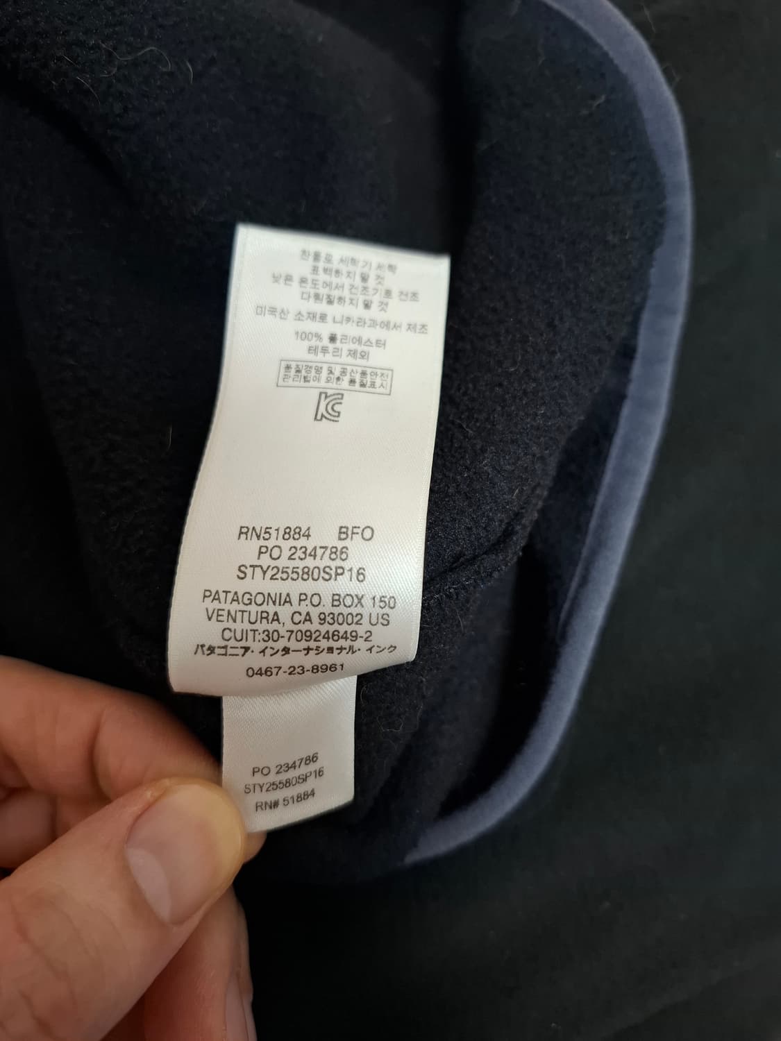 L 파타고니아 신칠라 블랙 포지그레이 플리스 풀오버 상품이미지5
