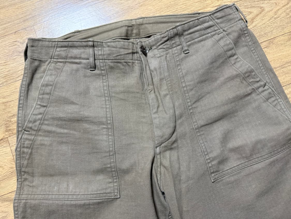 웨어하우스 헤링본 퍼티그팬츠 상품이미지2