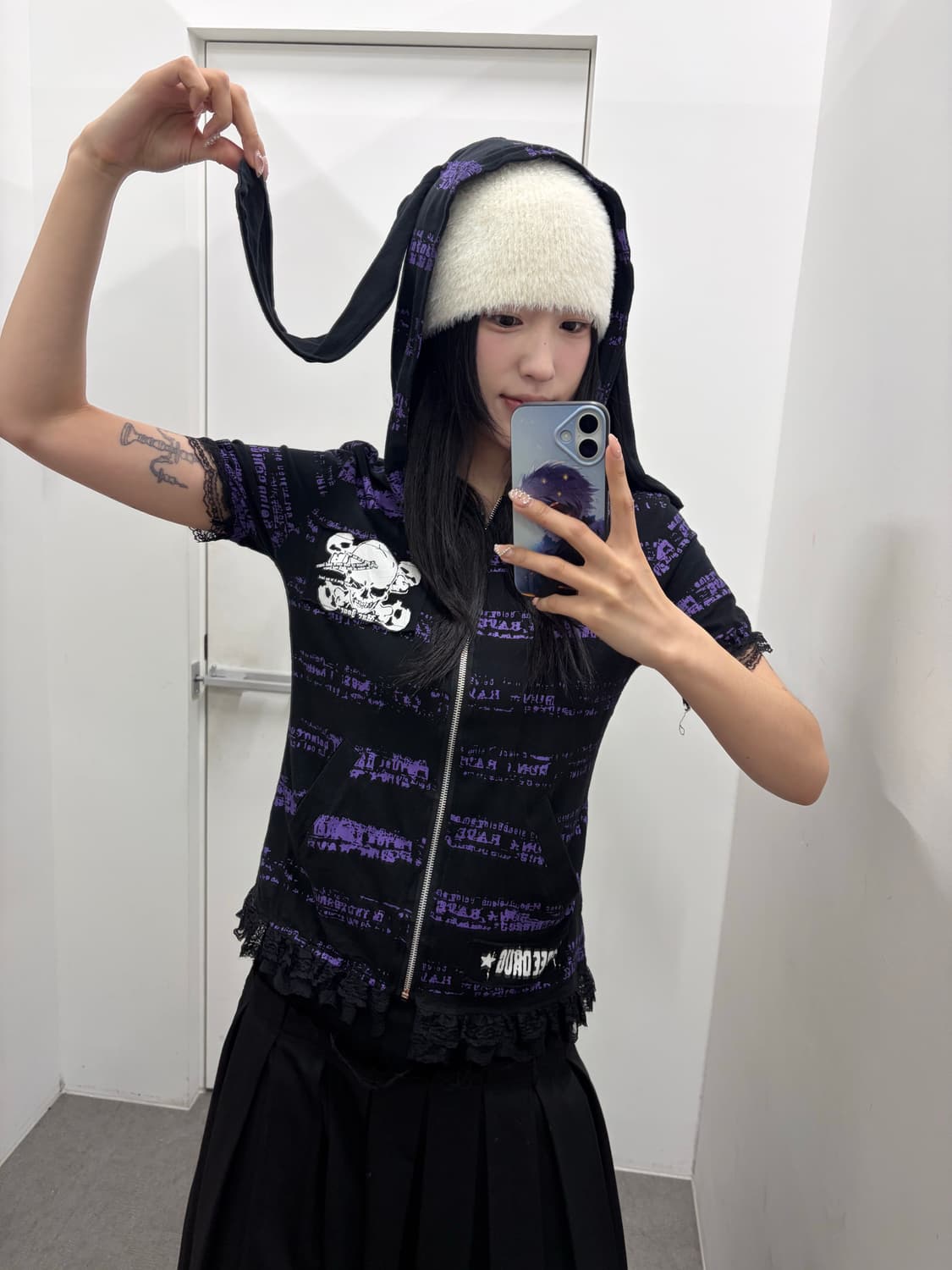 Punk 버니 후드집업 상품이미지4