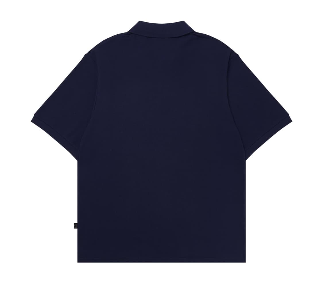 아이앱 스튜디오 피케 셔츠 네이비 상품이미지2