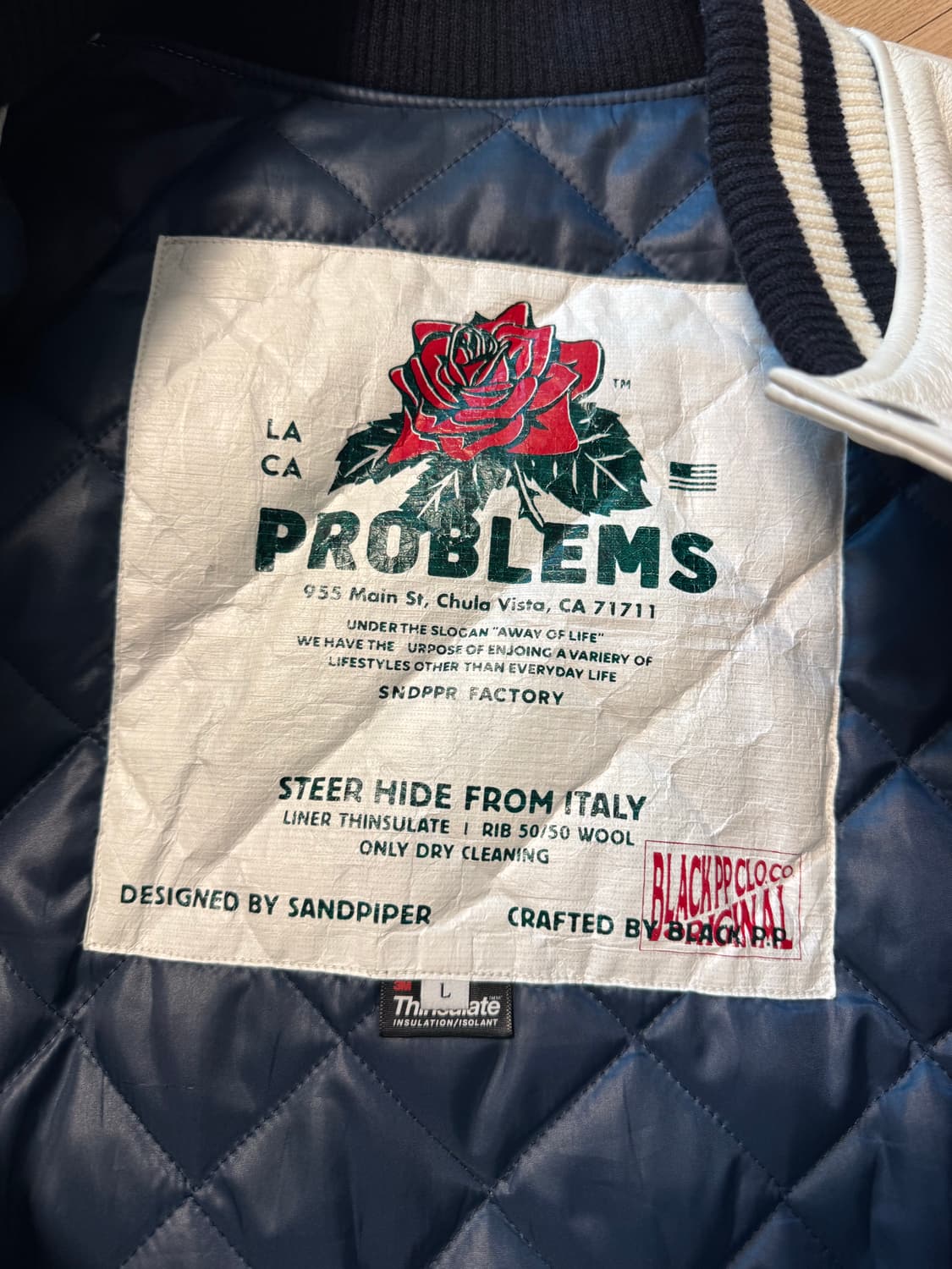 샌드파이퍼 레더 바시티 3사이즈 상품이미지5