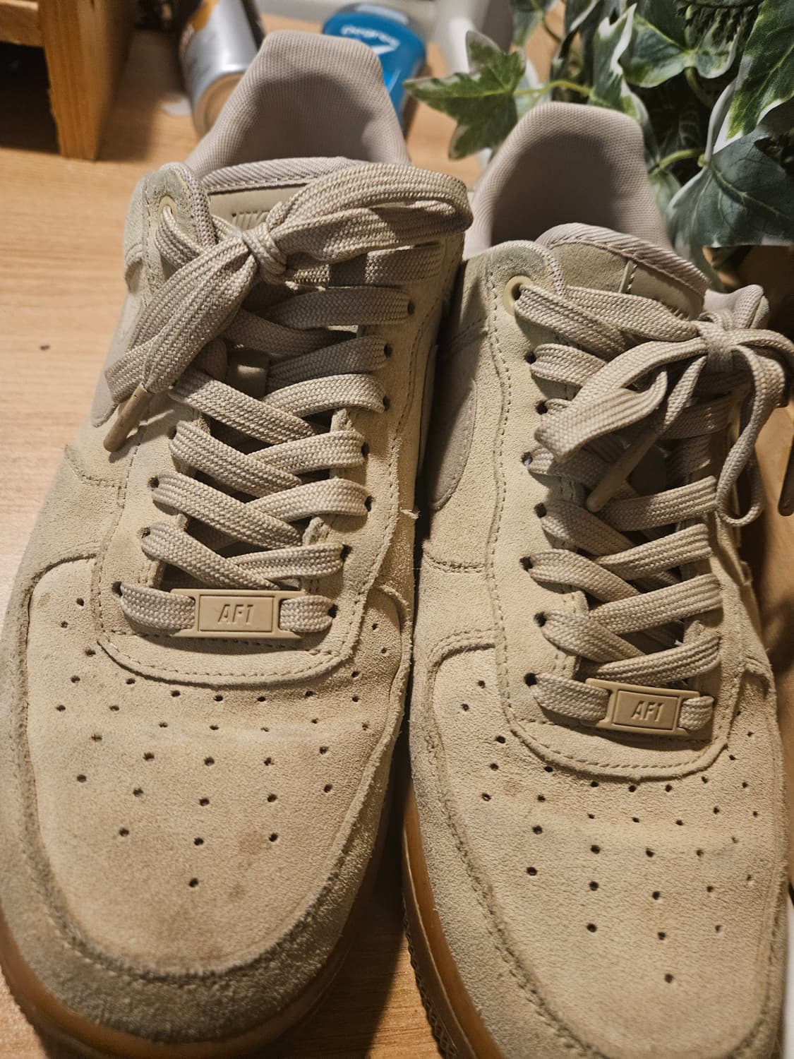 나이키 에어포스1 스웨이드 머쉬룸 된장포스 운동화 상품이미지4