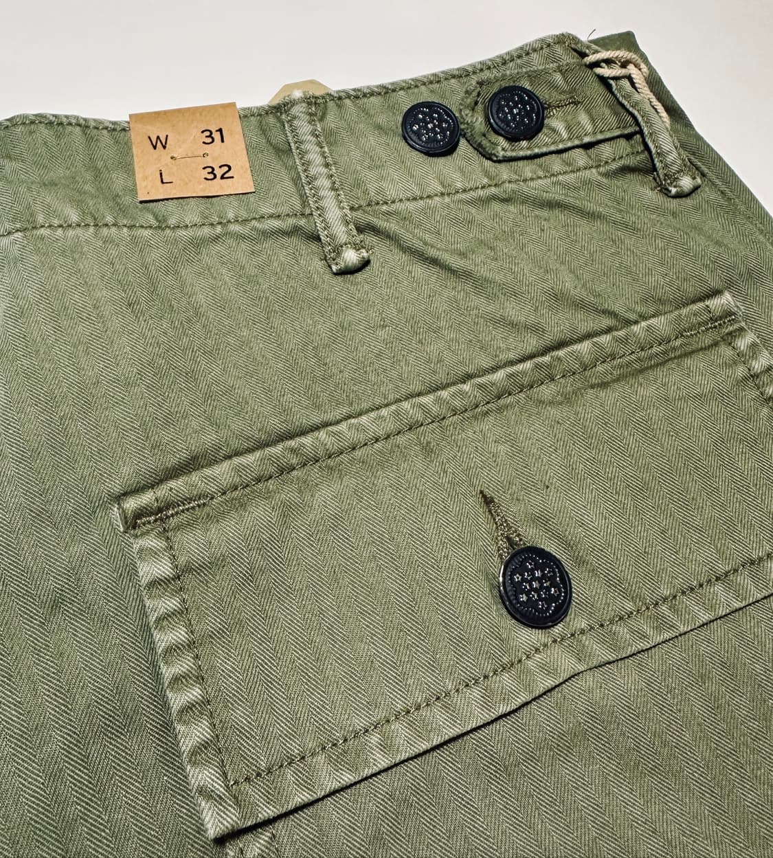 RRL 더블알엘 헤링본 퍼티그 팬츠 31-32 신품 상품이미지1