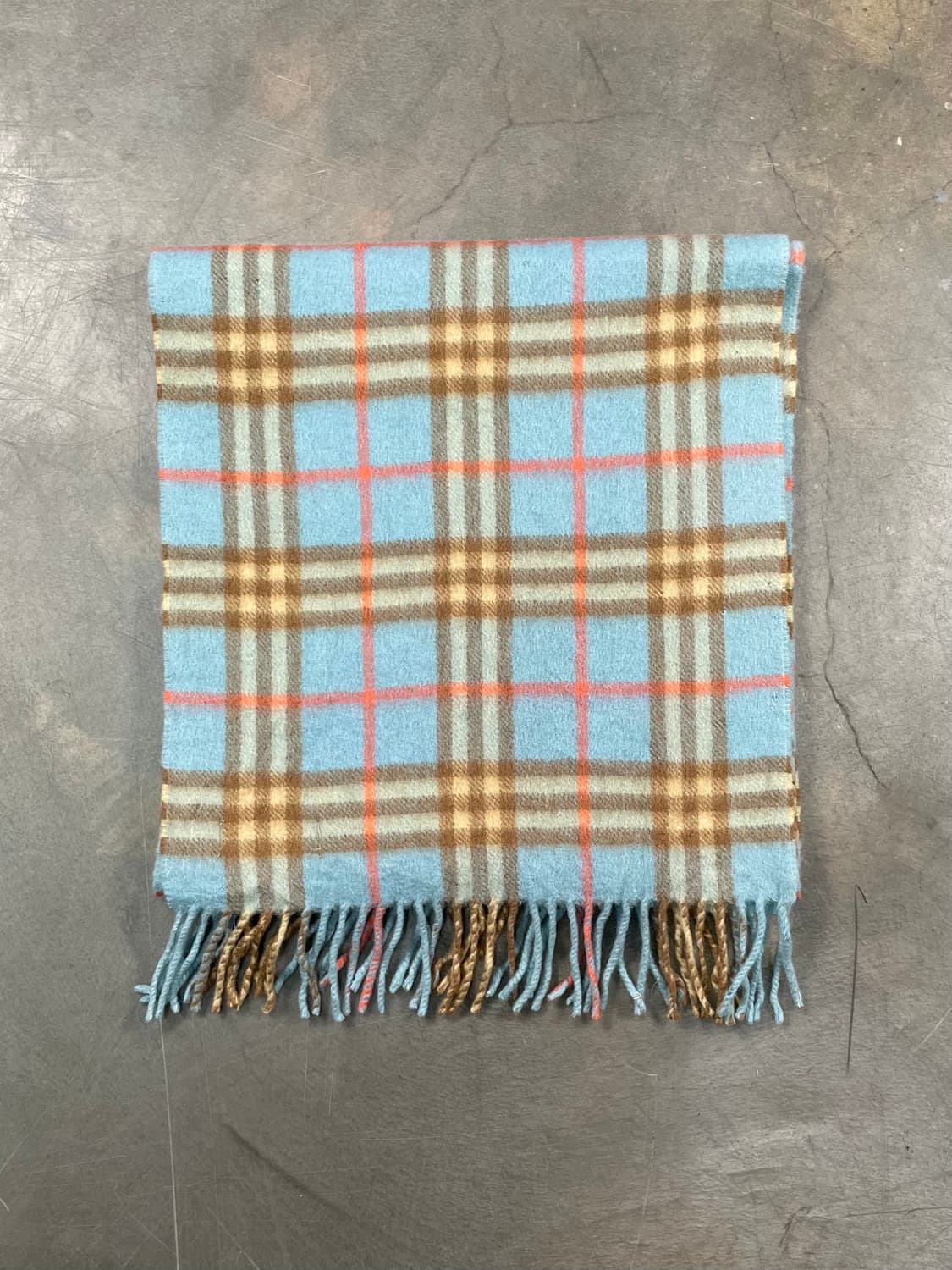 버버리 블루 노바체크 머플러 상품이미지4