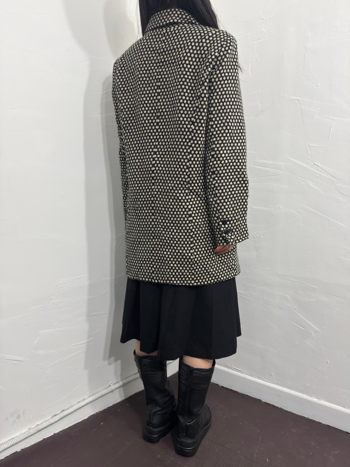 couvee dot wool button coat 상품이미지4