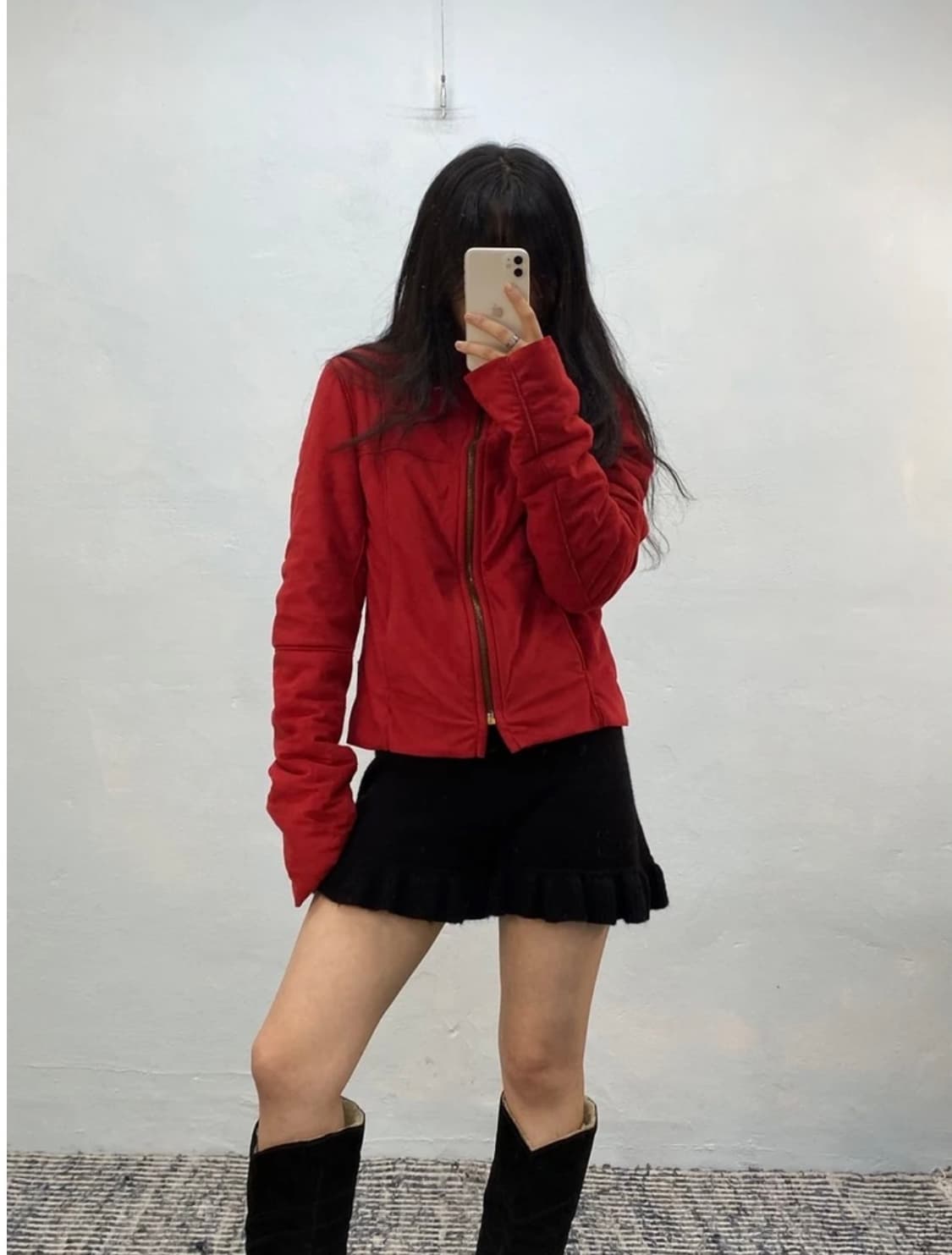 [8410]Dolce&gabbana red shearing coat 상품이미지3