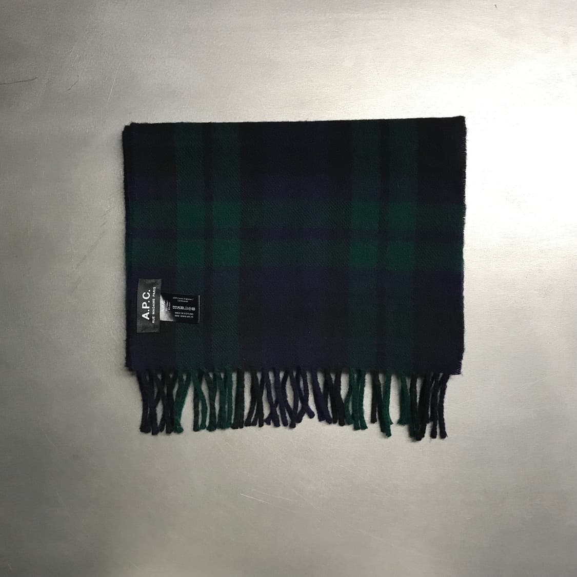 APC 아페쎄 체크 머플러 상품이미지2