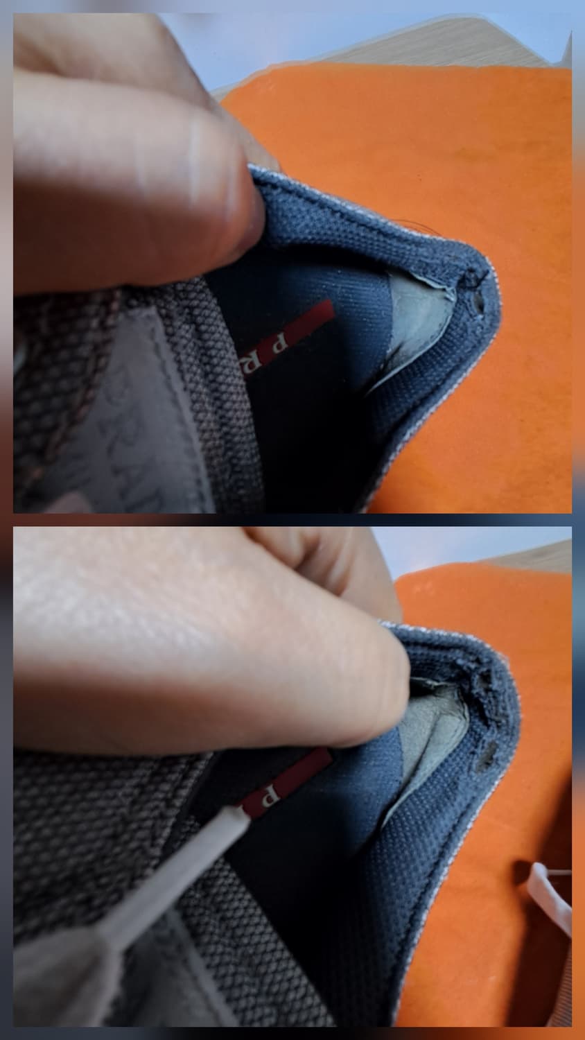 정품 프라다 여성 실버 스니커즈 36.5(230~235) 상품이미지10