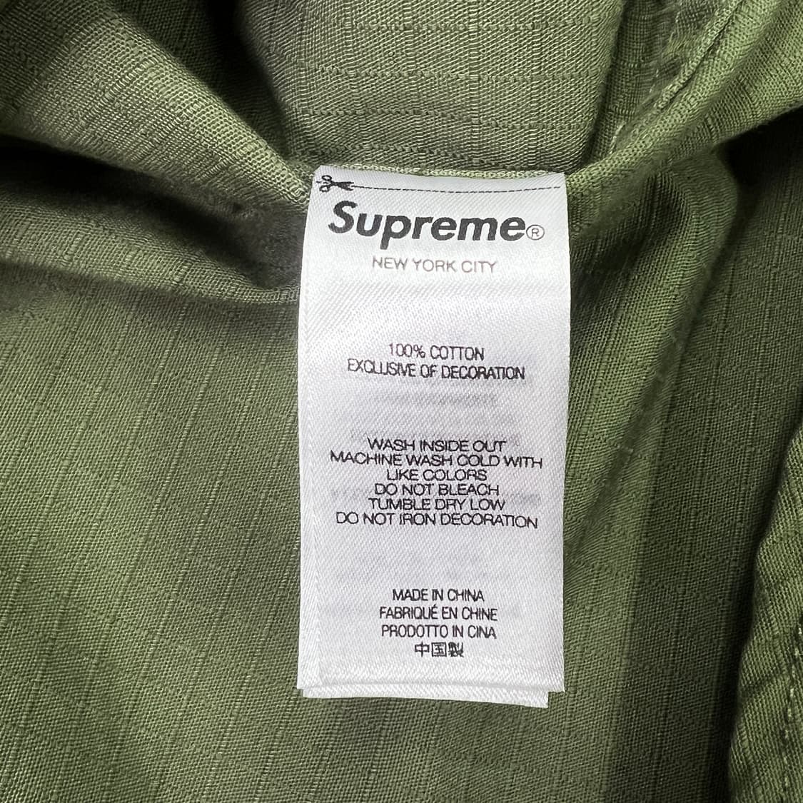 슈프림 x 바운티 헌터 립스탑 셔츠 올리브 - 23FW 상품이미지8