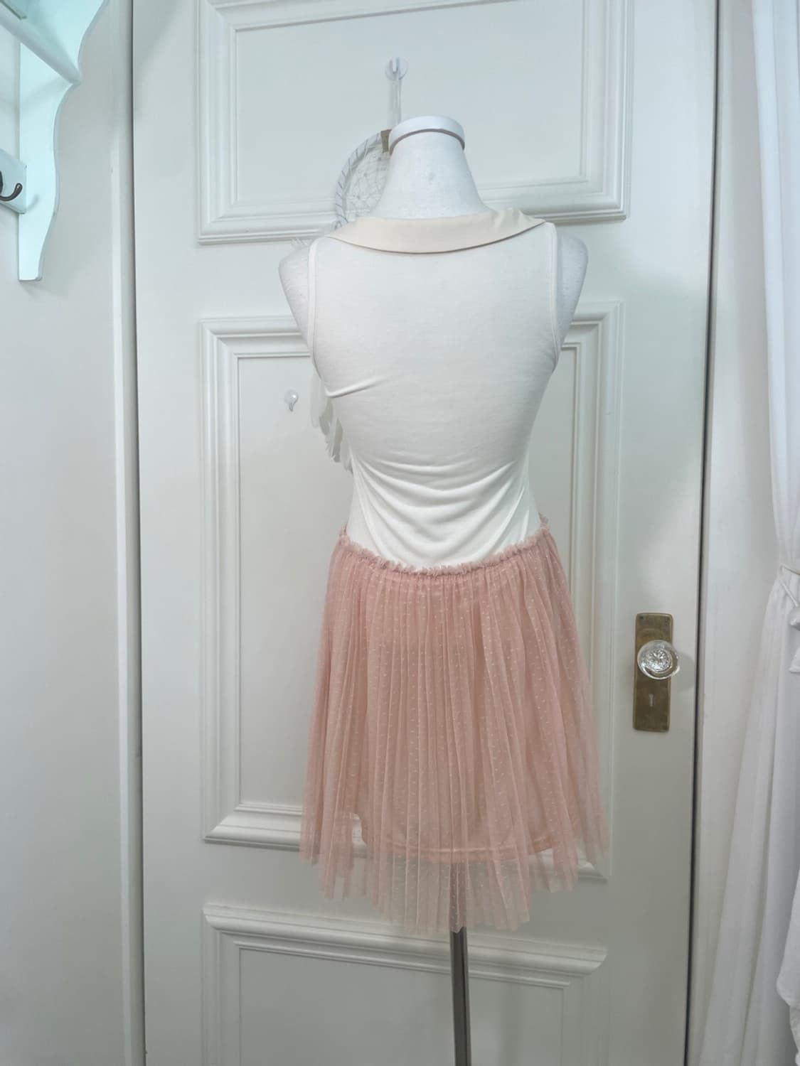 butterivory bow crop bolero&coral tule c 상품이미지9
