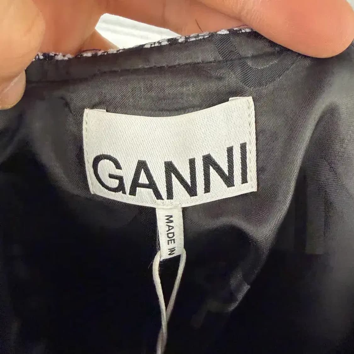GANNI 헤링본 플리츠 미니스커트 상품이미지3