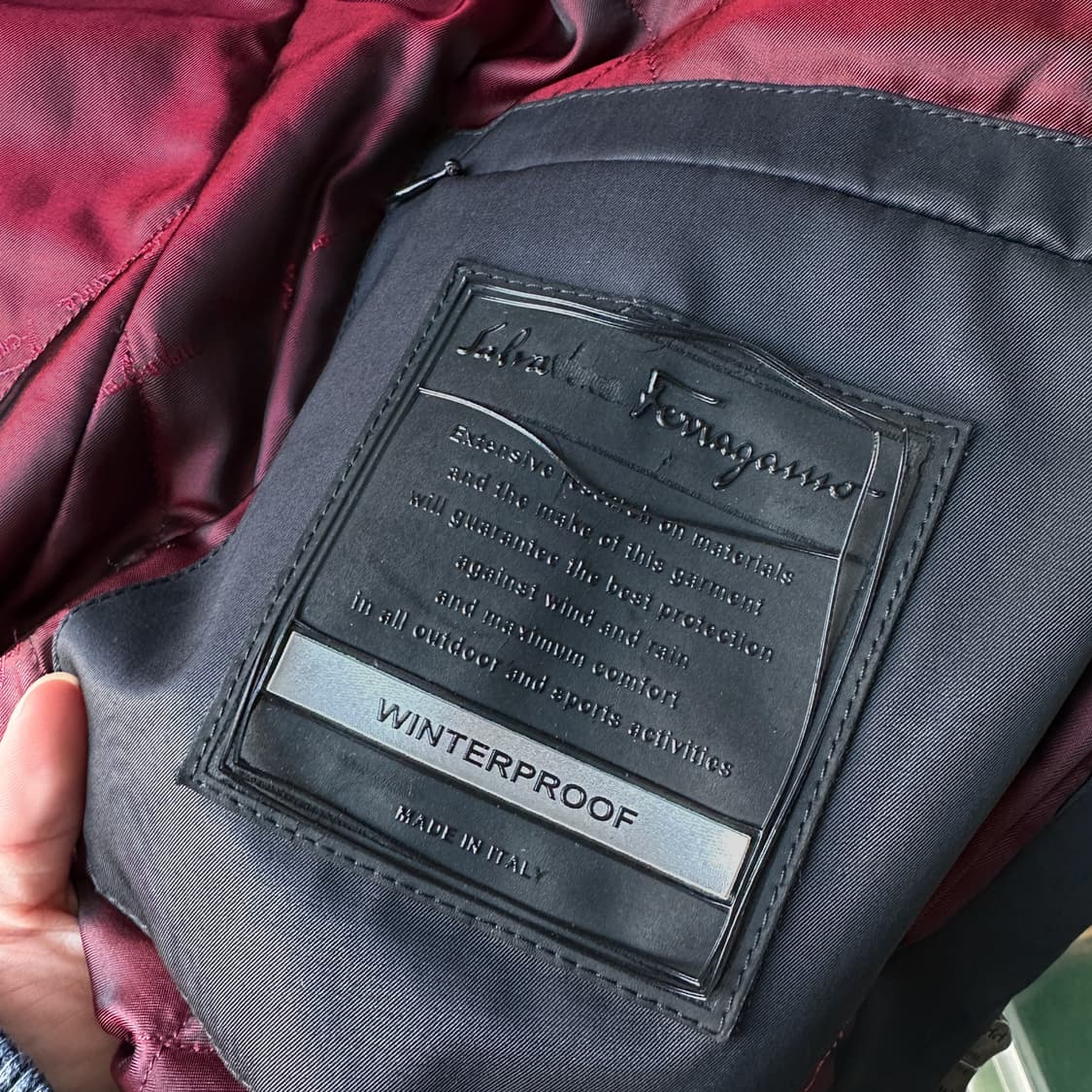 살바토레 페라가모 윈터프루프 간치니 코트 블랙 48 상품이미지8