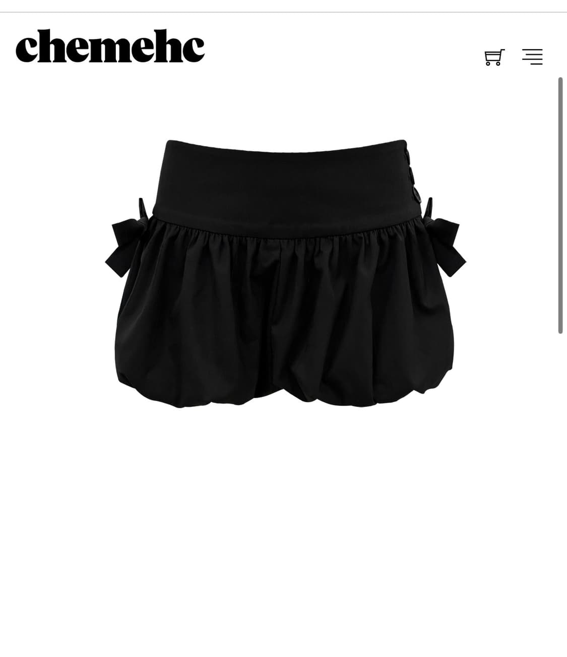 체메씨 보우 벌룬 쇼츠 상품이미지1
