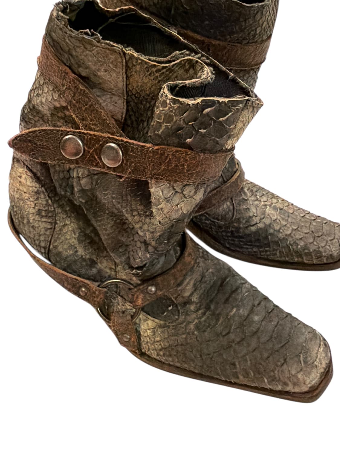 ALFREDO BANNISTER Alligator Snake Boots 상품이미지3