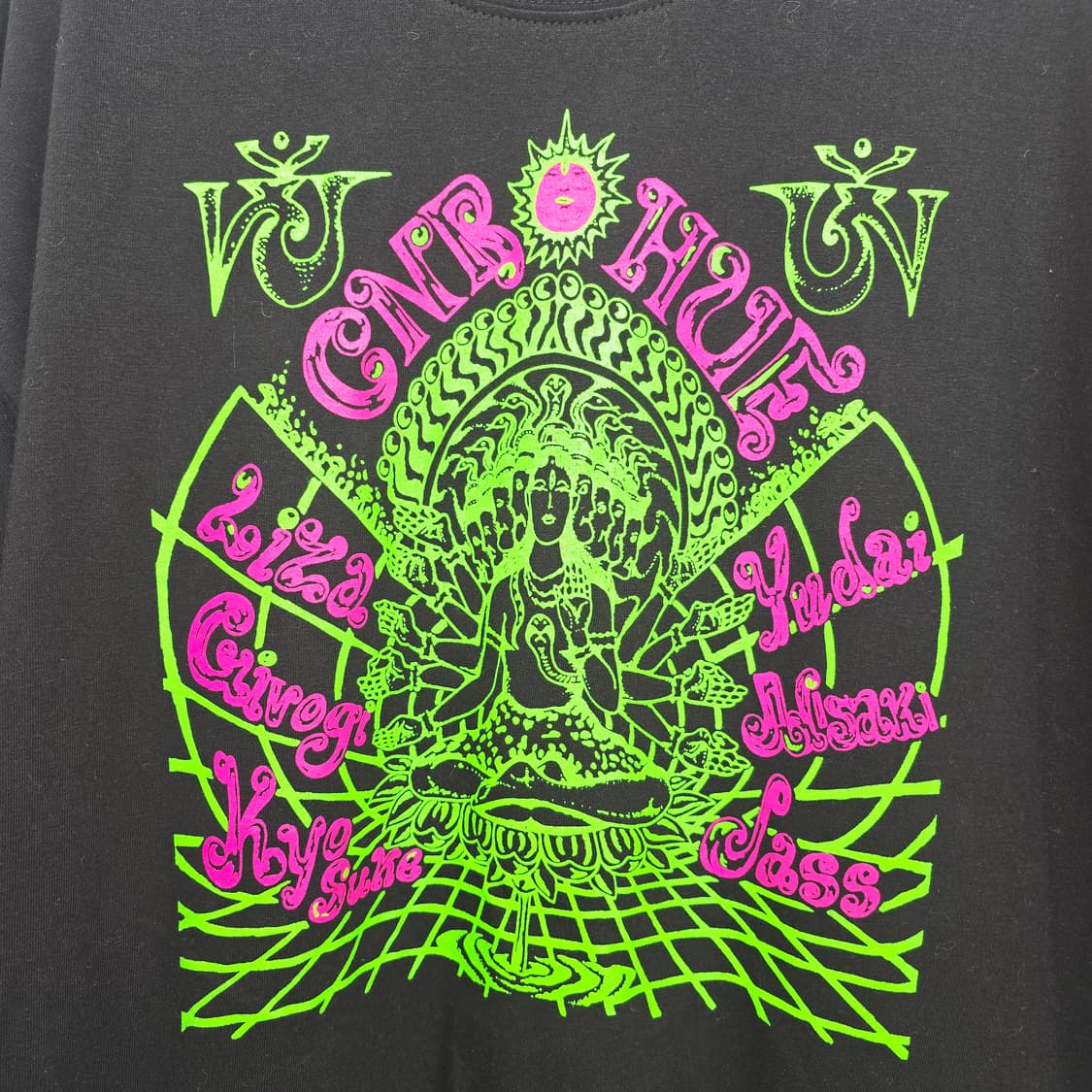 블랙 프린팅 티셔츠 L (미착용) 상품이미지3