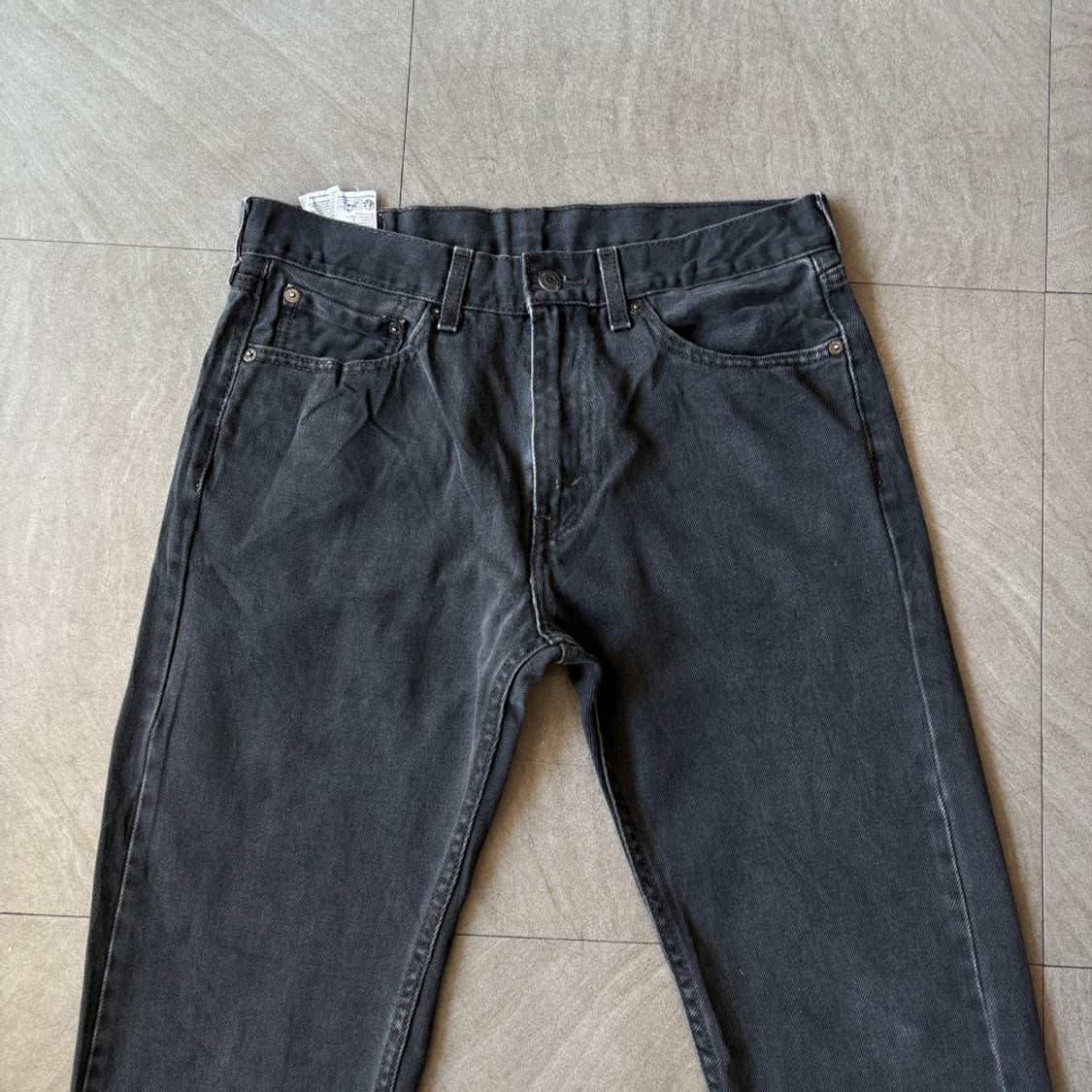 리바이스 정품 505 데님 블랙 팬츠 바지 상품이미지2