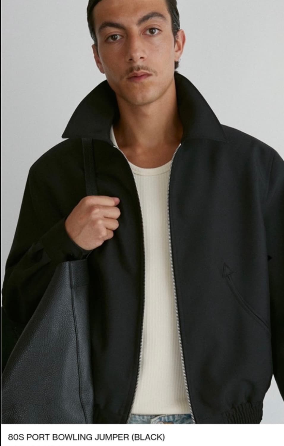 (거의새상품) RECTO 80s 포트 볼링 점퍼 블랙 L사이즈 상품이미지2