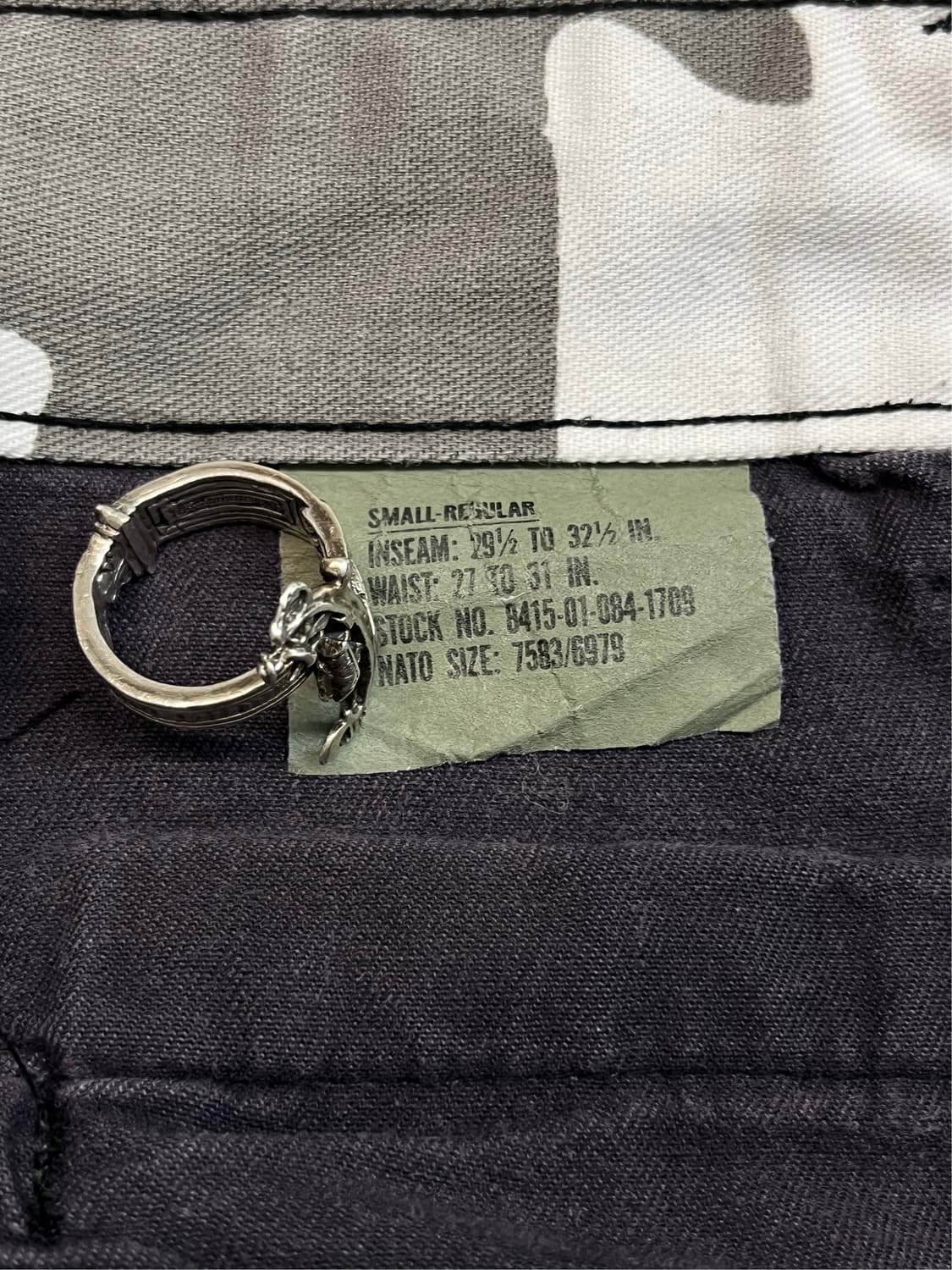 빈티지 BDU 스노우 카모 밀리터리 팬츠 상품이미지7