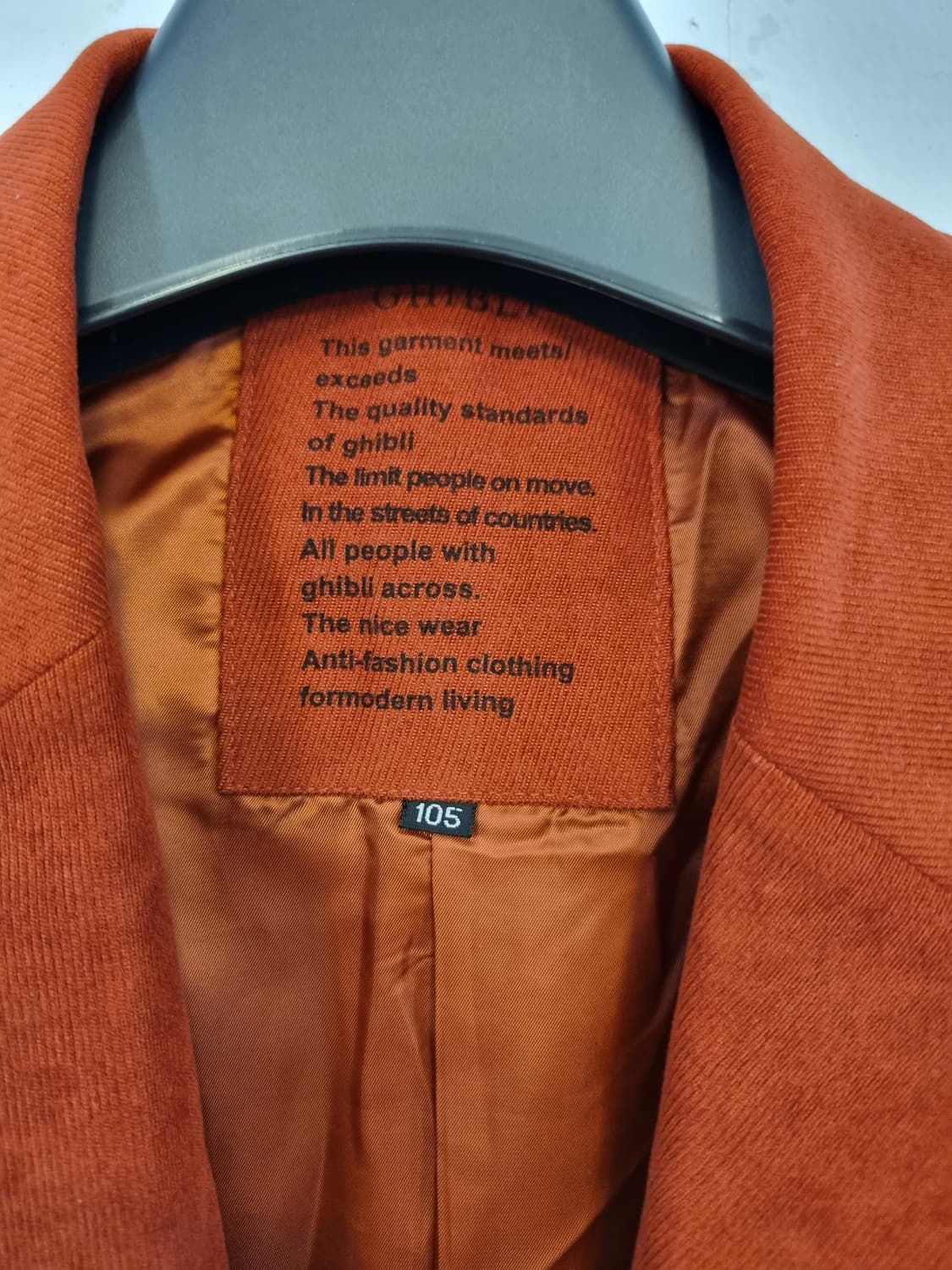 스웨이드 콤비 자켓 105 러스티오렌지 상품이미지3