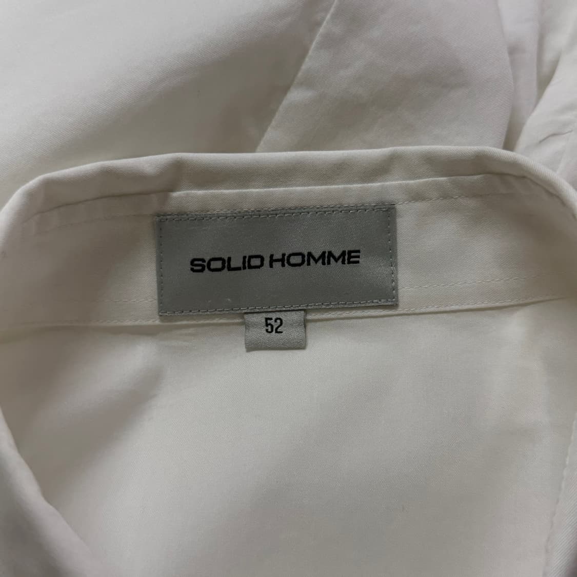 [52] 솔리드옴므 남성 화이트 드레스 셔츠 남방 상품이미지6