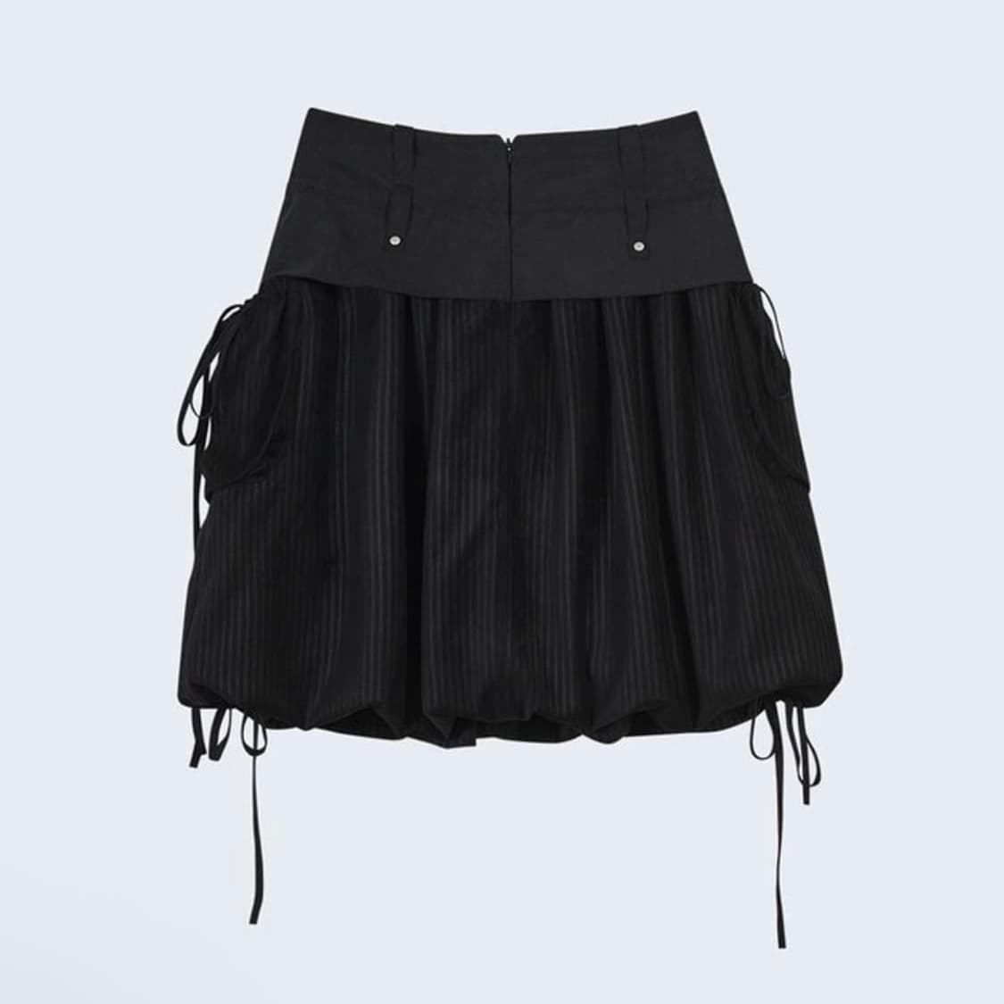 Mixed Volume Skirt [Black] 상품이미지2