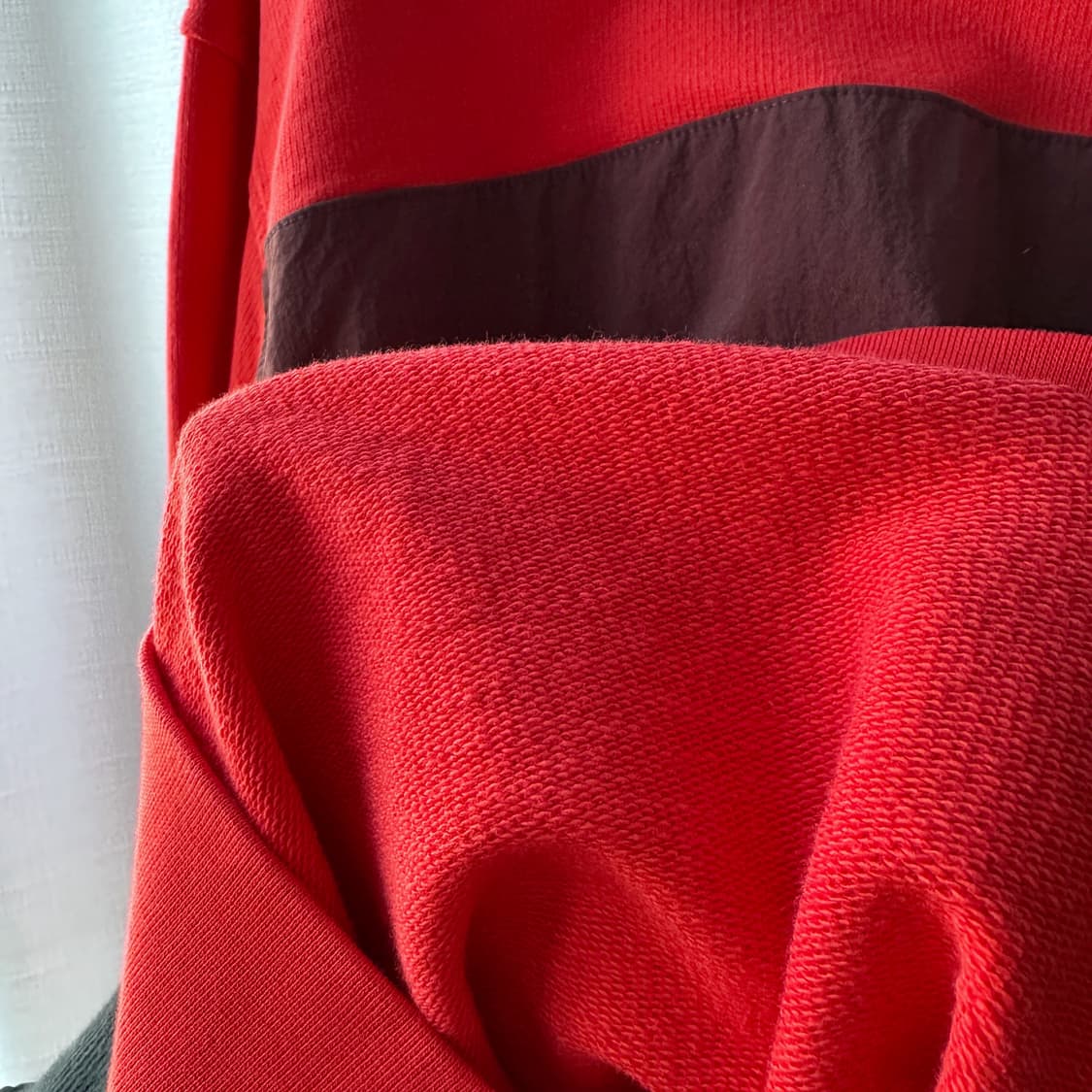 리바이스 로고 자수 릴랙스드핏 맨투맨 레드 M 상품이미지6