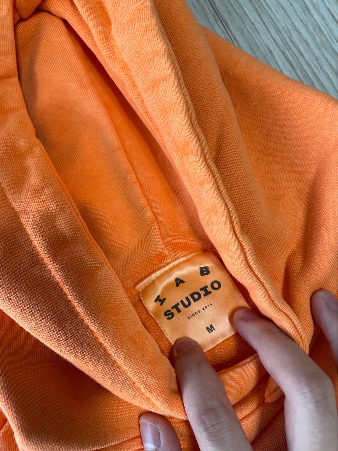 [새상품] 아이앱 스튜디오 피그먼트 후드 살몬 상품이미지7