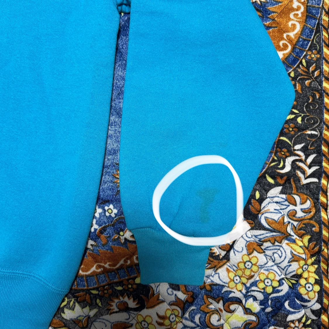 빈티지 90s USA 러셀 블랭크 에메랄드 스웻셔츠 상품이미지4