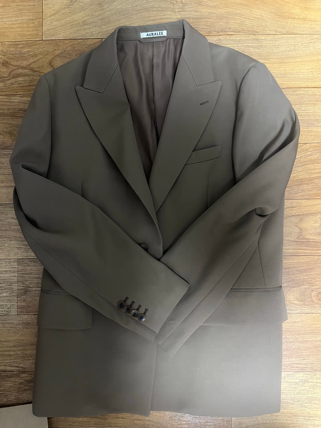 오라리 개버딘 블레이저 브라운4 상품이미지1