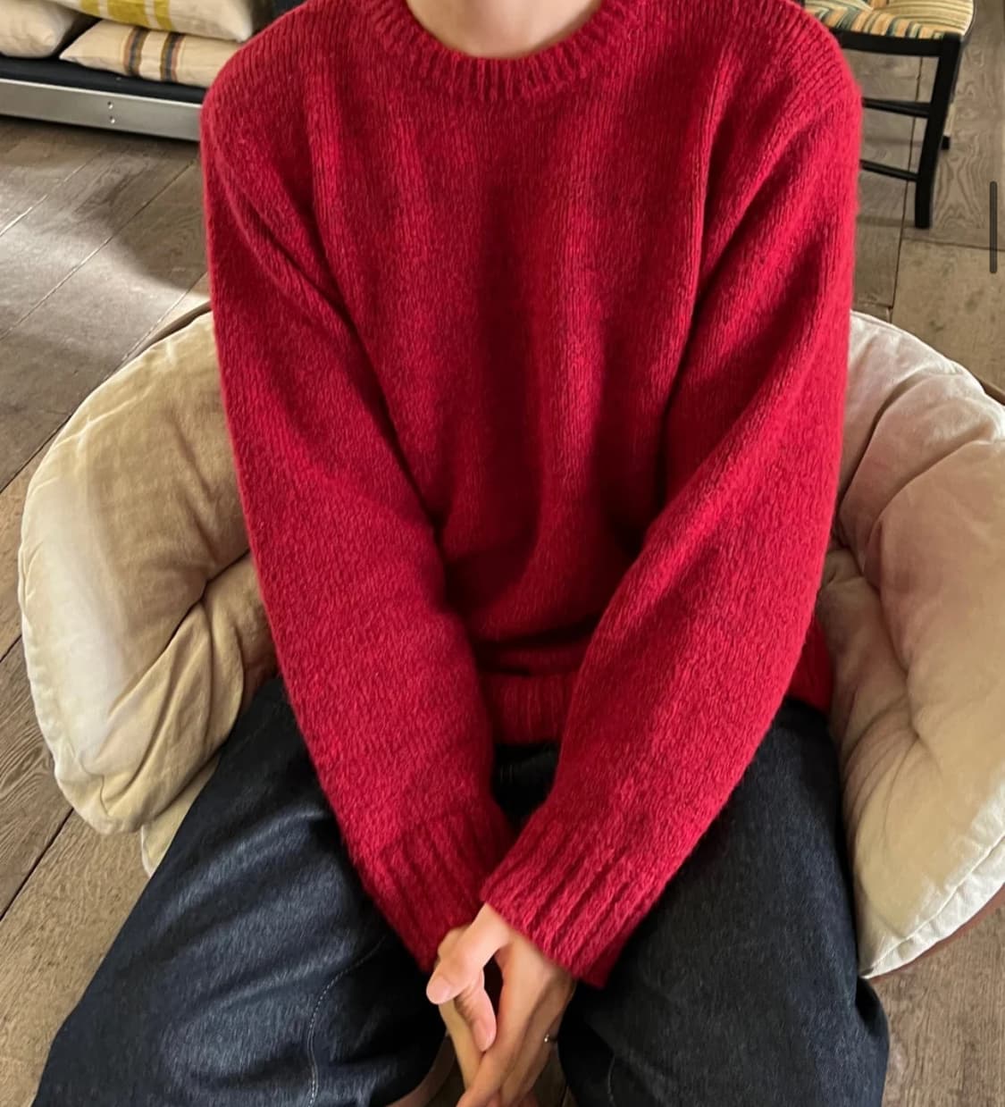 울 라운드 니트 상품이미지1