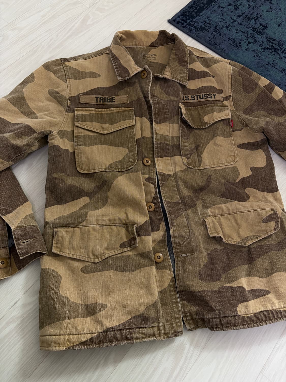 STUSSY 야상 자켓 카모플라주 패턴 스투시 상품이미지1