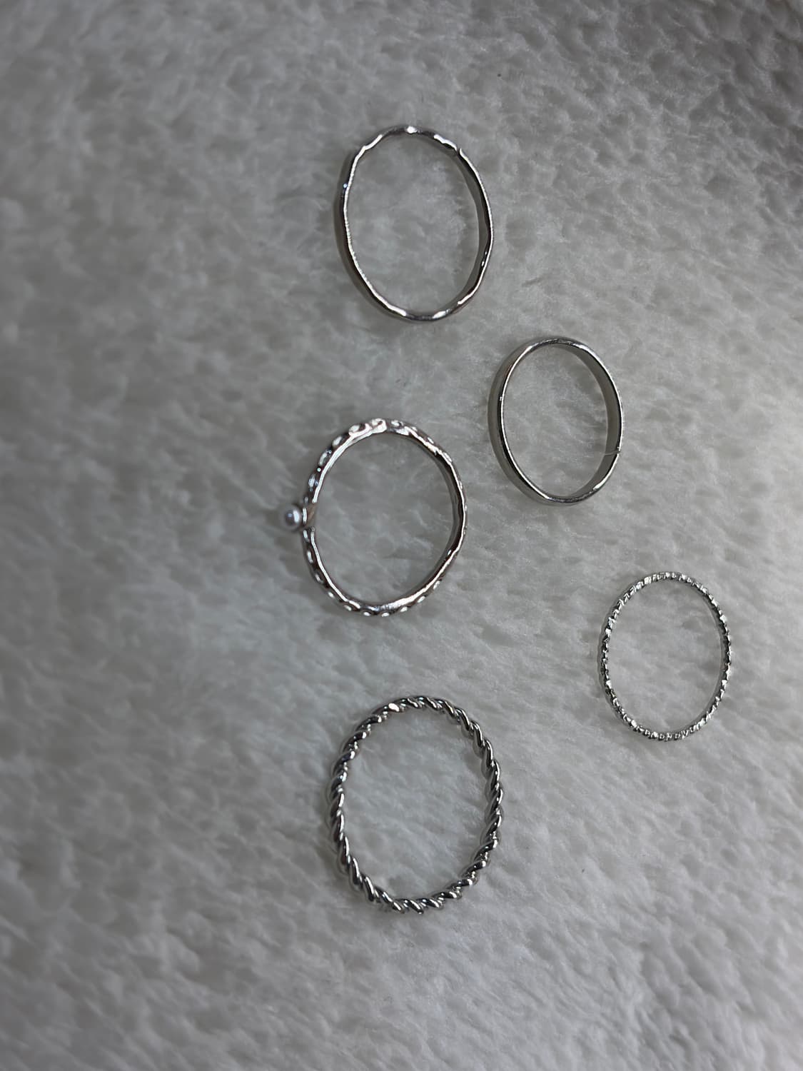 은 도금 반지 빈티지링 레이어드링  상품이미지1