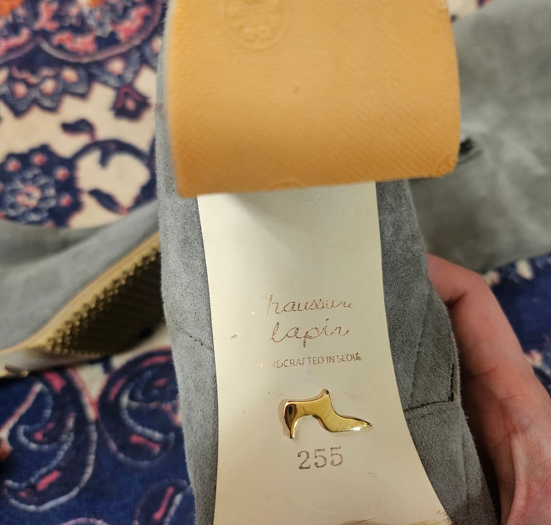 쇼쉬르라팡(Chaussure lapir) 가죽 스웨이드 롱부츠 255 상품이미지6