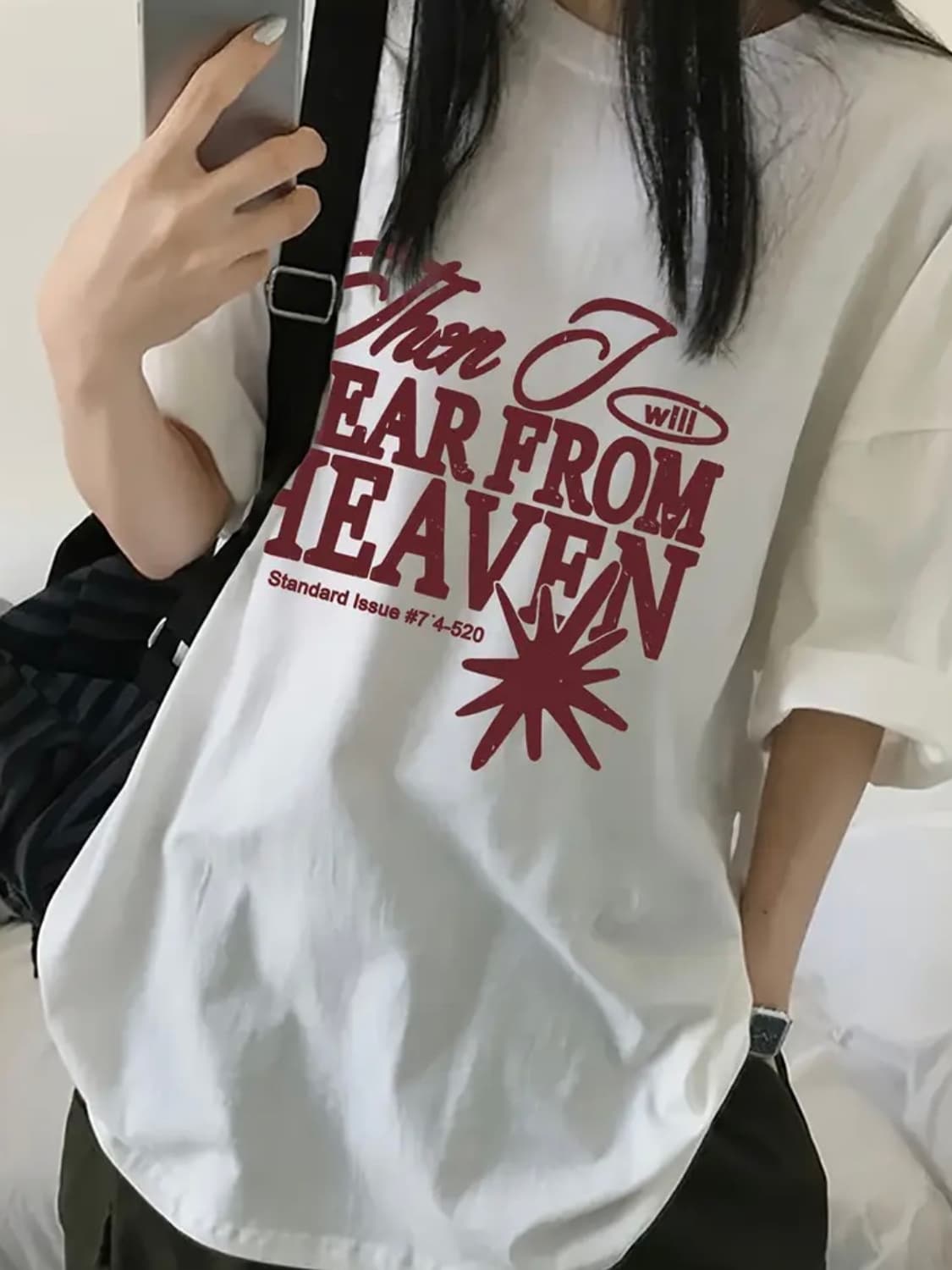 보세 레터링 반팔티셔츠 상품이미지2