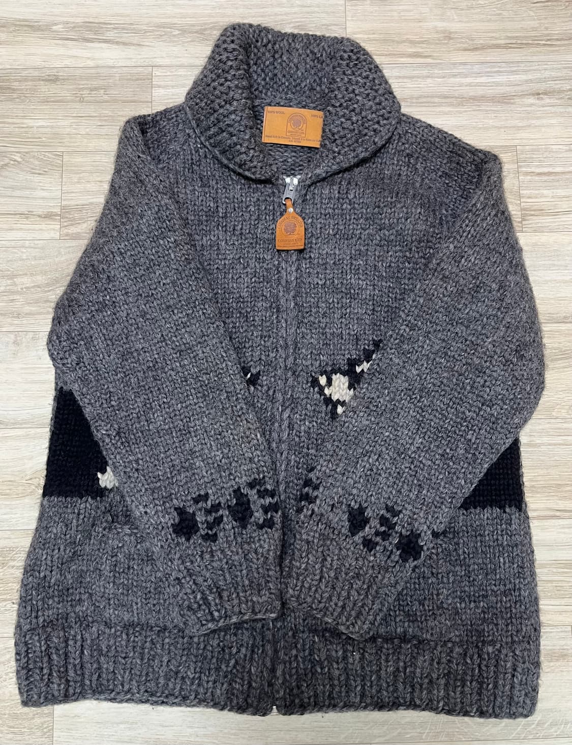 캐네디언 스웨터 늑대 코위찬 95-100 상품이미지3