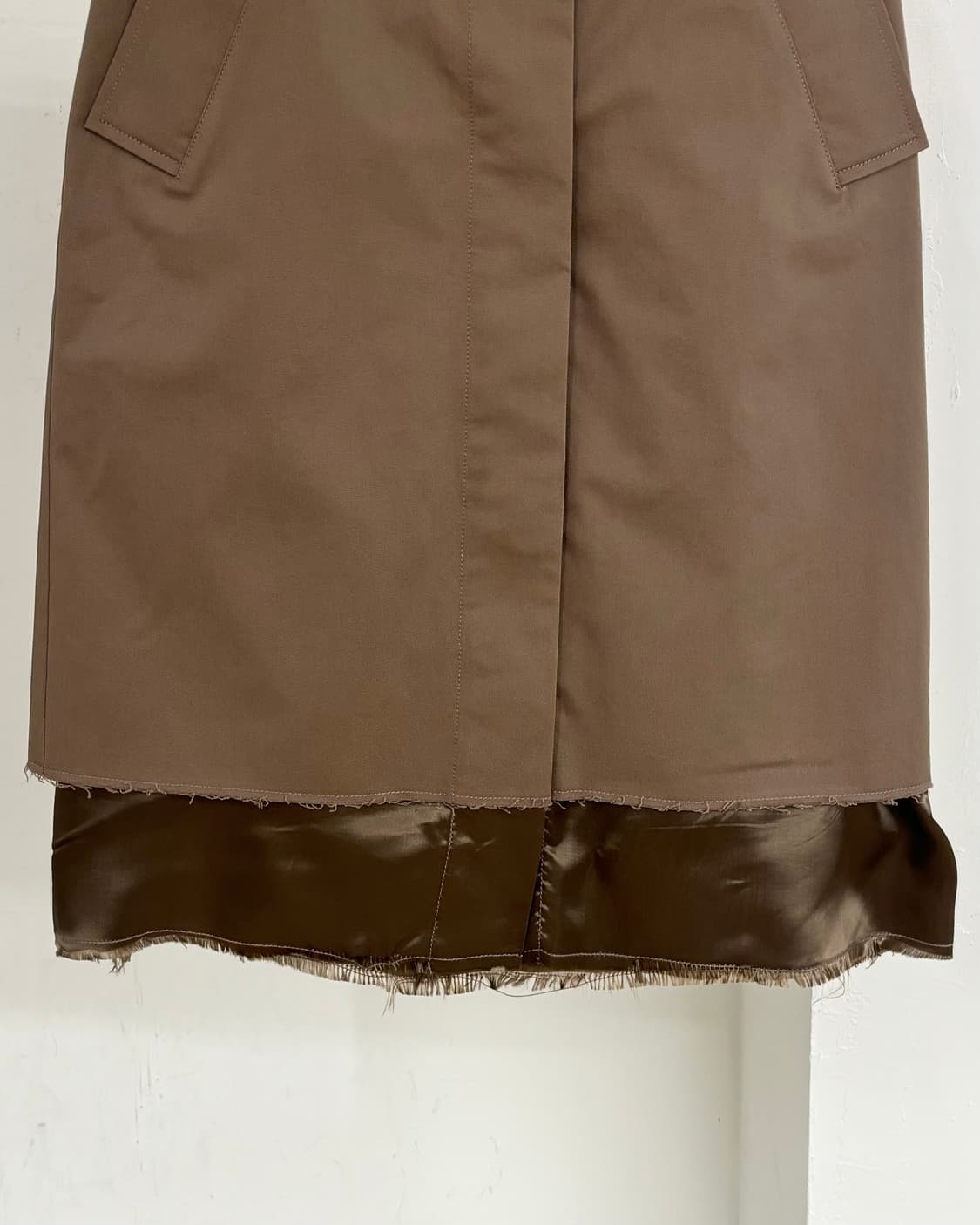 엠엠식스 브라운 미디 스커트 상품이미지3