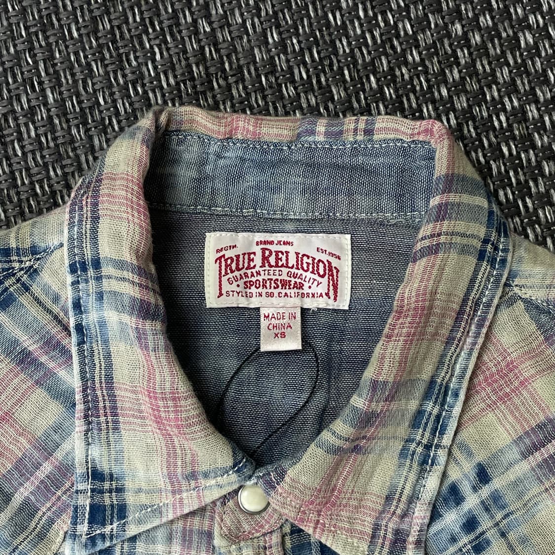 트루릴리젼 빈티지 웨스턴 포켓 셔츠 XS 상품이미지4