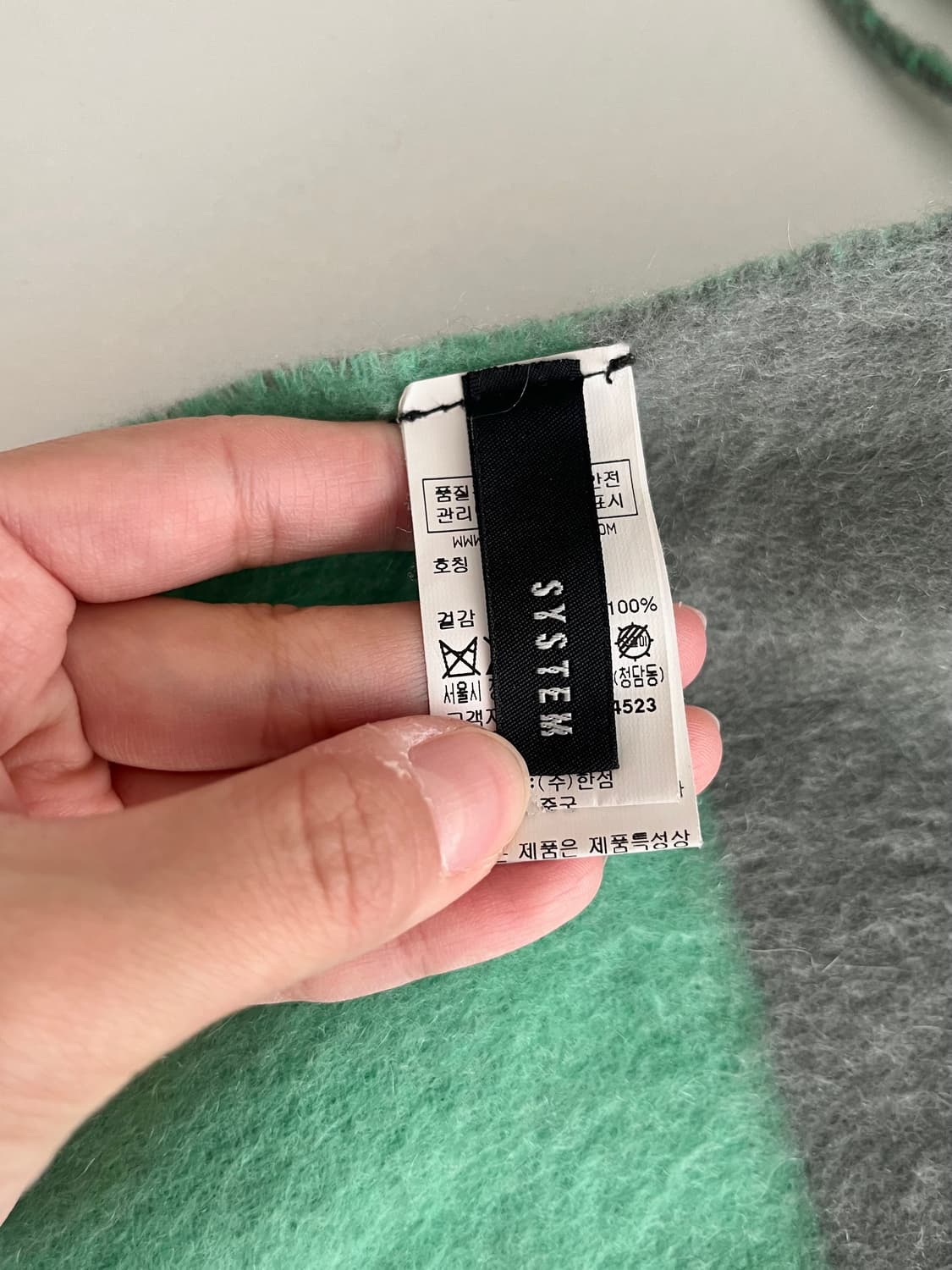 한섬 시스템 캐시미어 100 양면 머플러 상품이미지5