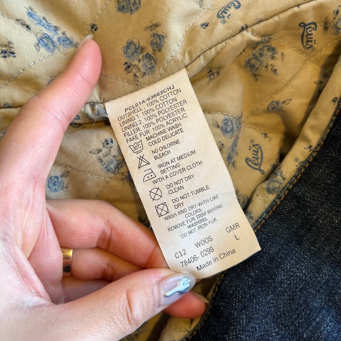 Levi's Fur Collar Denim Jacket 상품이미지4