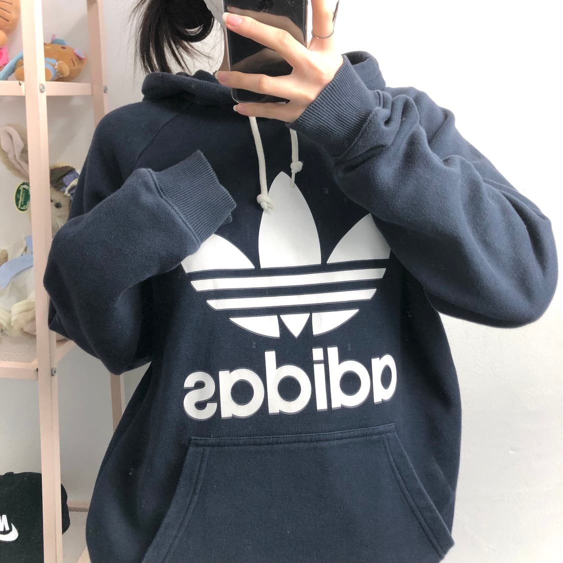 아디다스 네이비 빅파이어버드 아방 후디 상품이미지3